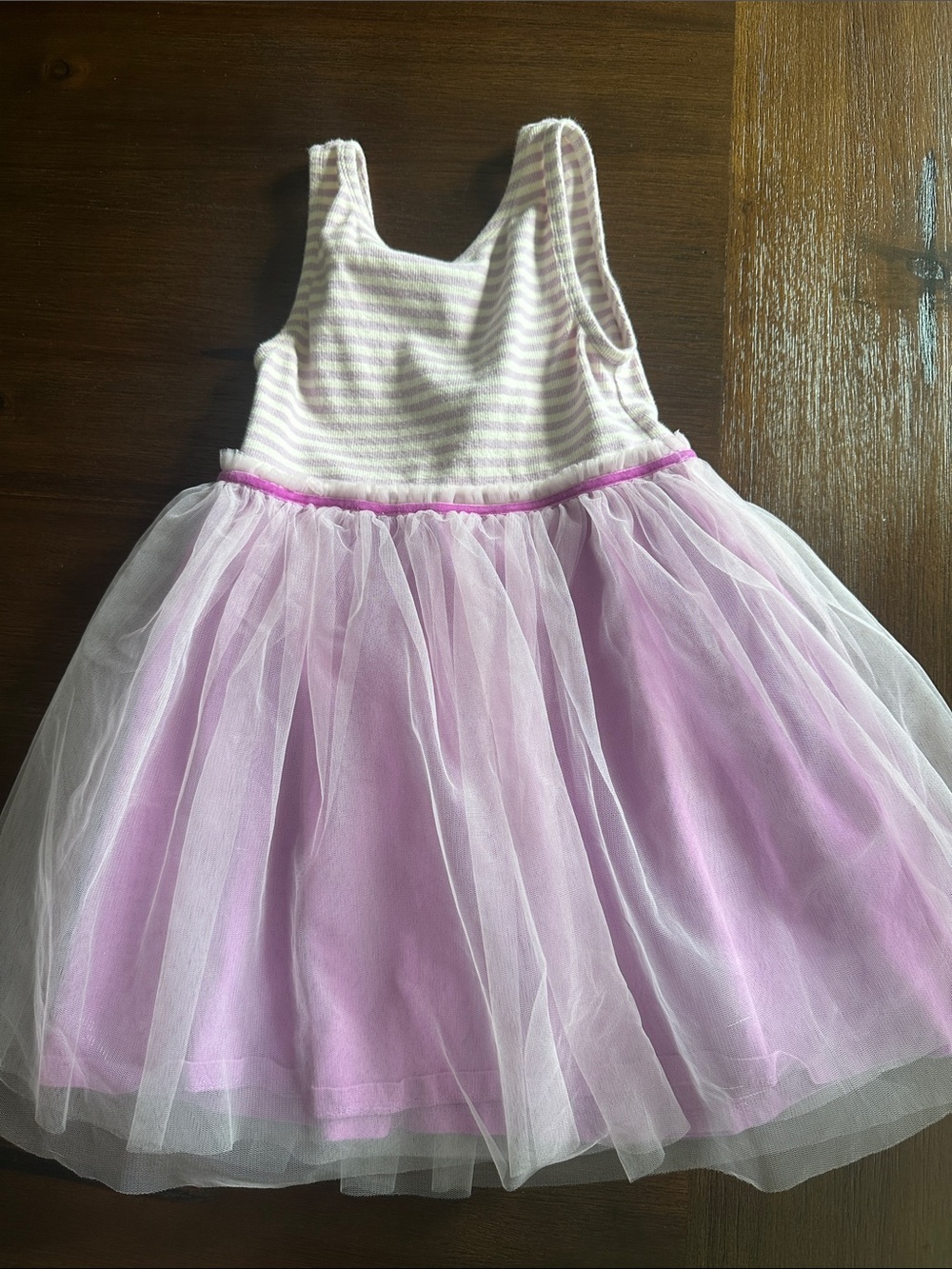 Mini Boden Lavender and White Tulle Party Dress